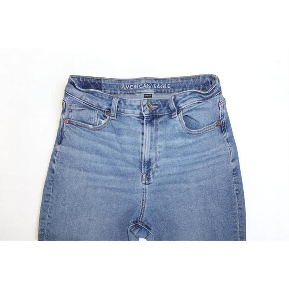 American Eagle Stretch Skinny Jeans | Size 8 Short | Mid Wash High Rise Denim - Picture 2 of 12